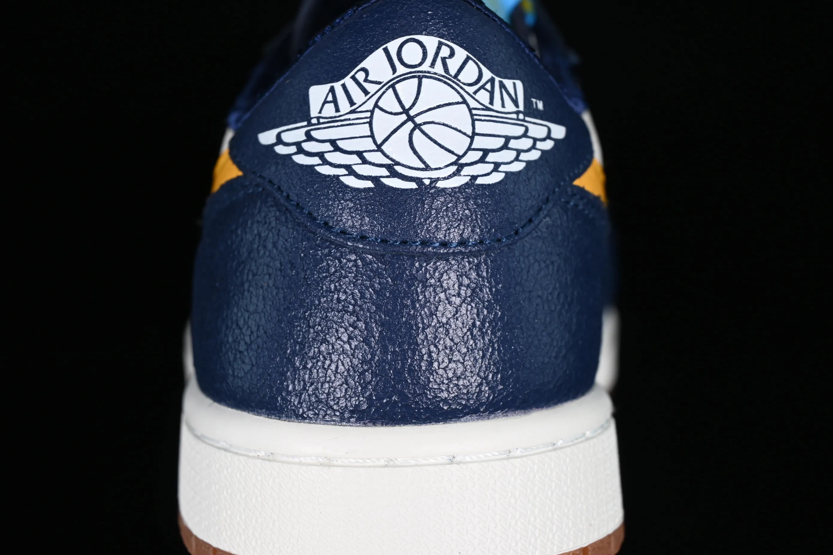 All categories Air Jordan Jordan series basketball shoes Air Jordan 1 Low Air Jordan 1 Low OG AJ1 Joe 1 white blue and yellow hook burst pattern low-top cultural casual sneakers CZ0790-407